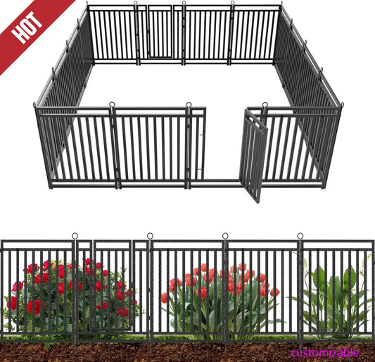XMSJ Decorative Garden Fence For Yard And Dog Enclosure