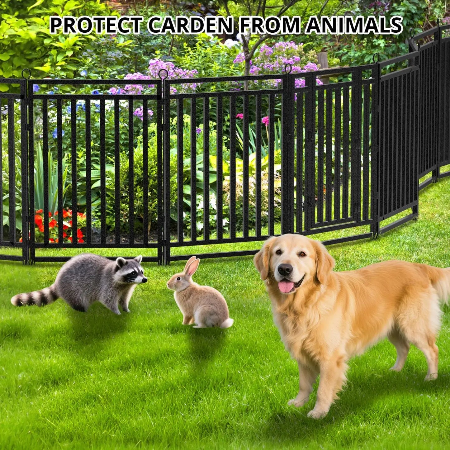 XMSJ Decorative Garden Fence For Yard And Dog Enclosure