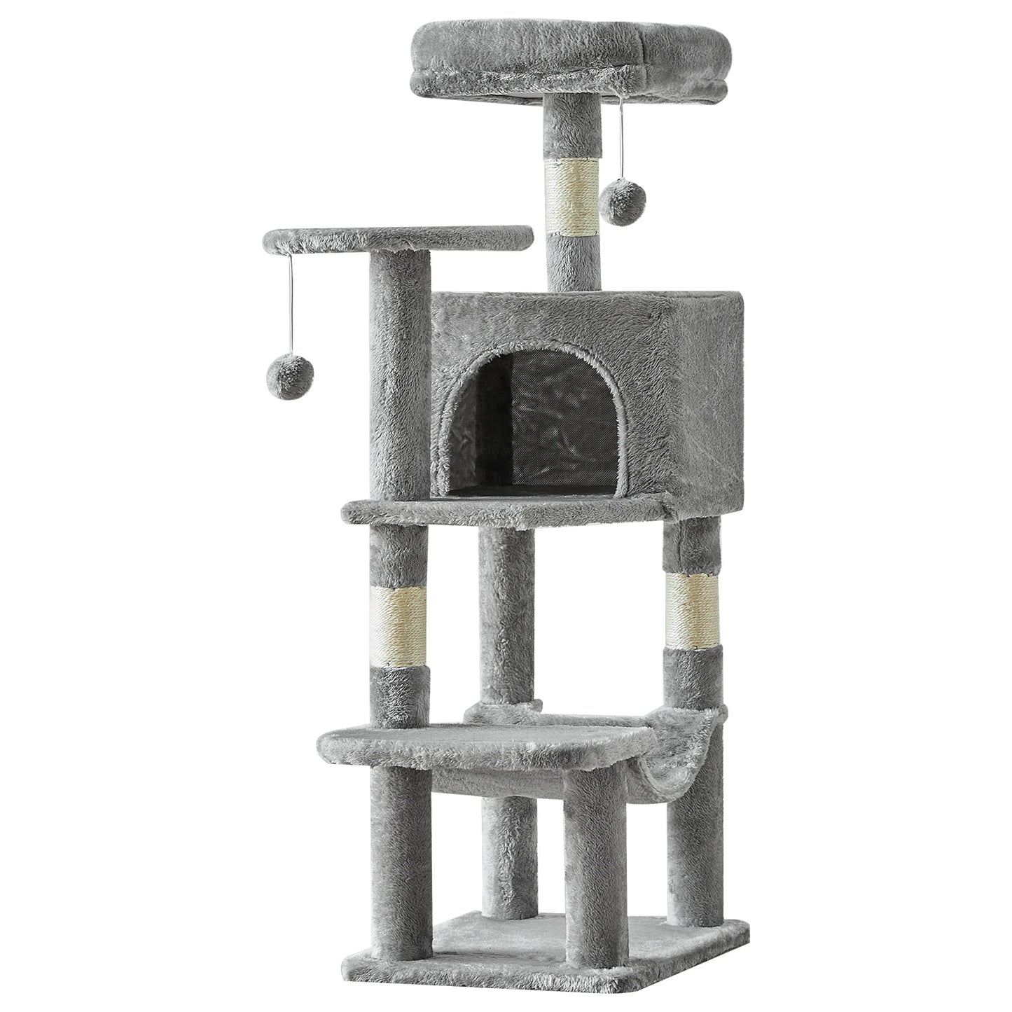 JHK Cat Tree Multi-Cat Climbing Tower Sisal Posts Indoor