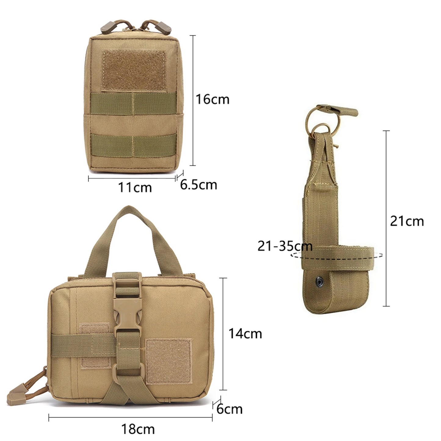 Tactical Dog Harness With Molle Pouches For Medium Large Dogs