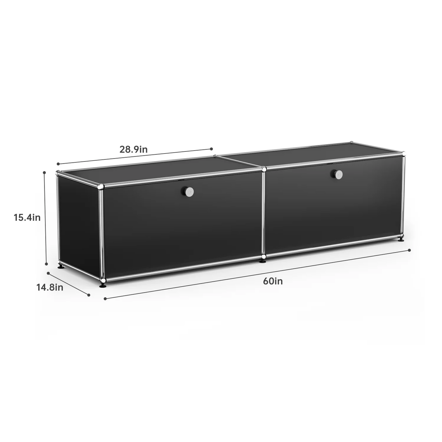 Furgle Modern Modular Metal Storage Cabinet Sideboard