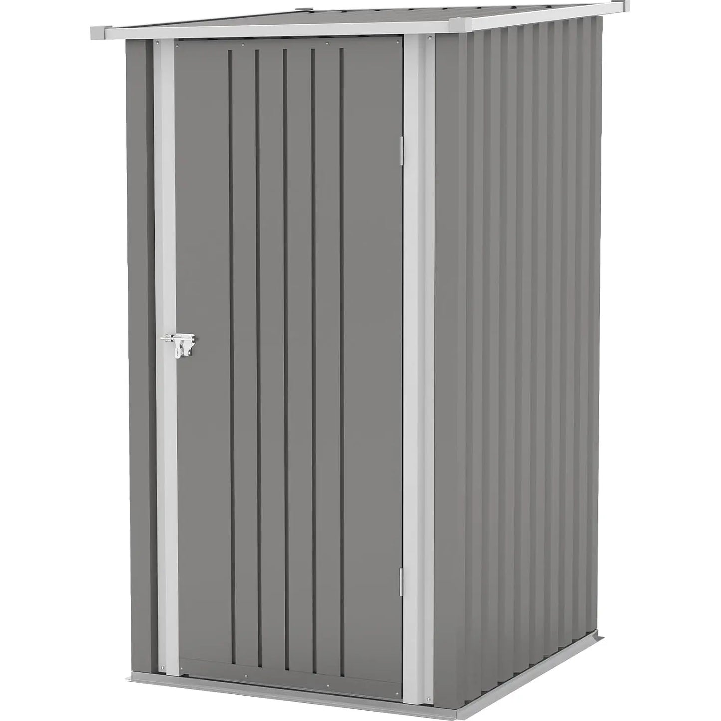 Outdoor Storage Shed Sloping Roof Lockable Door Garden Patio