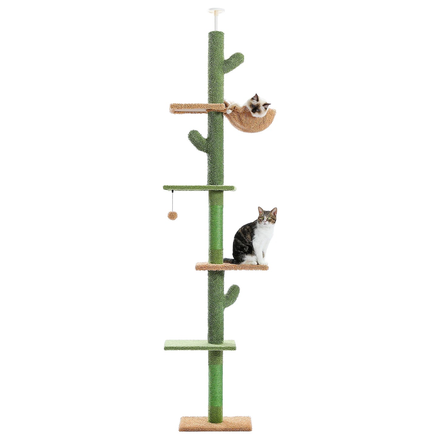 PAWZ Road CatTree 5 Tier Floor To Ceiling Tower Hammock