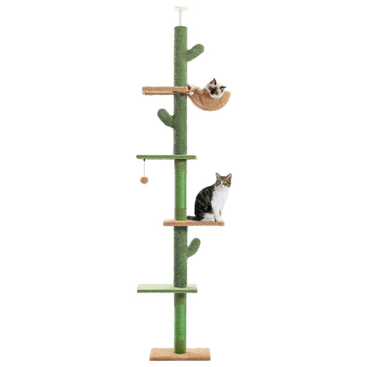 PAWZ Road CatTree 5 Tier Floor To Ceiling Tower Hammock