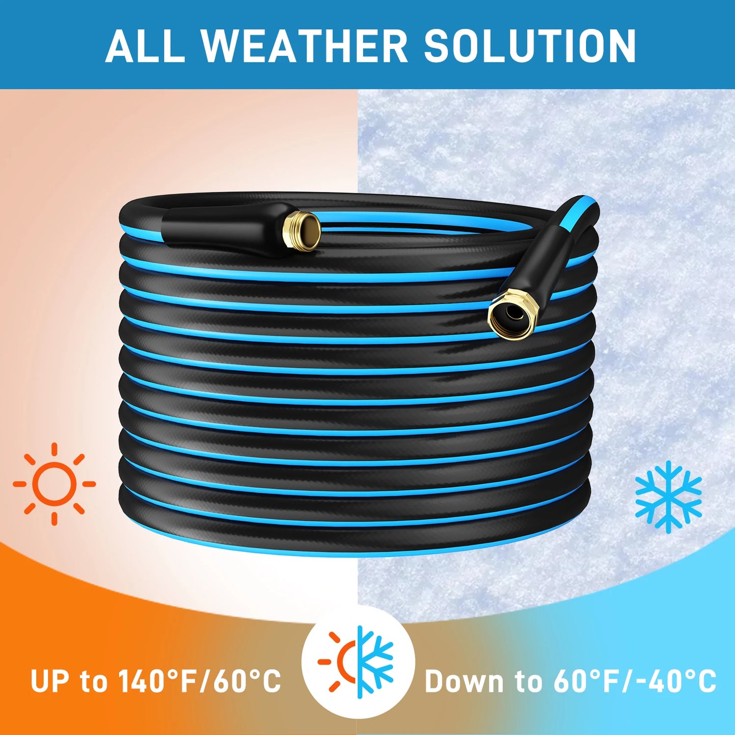 GardenJoy PVC Garden Hose Heavy Duty Durable Outdoor Irrigation