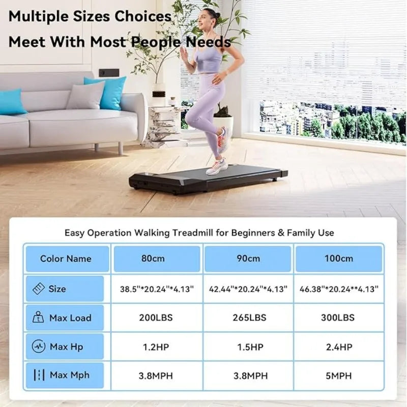 Superun 2 In 1 Home Office Walking Treadmill With App