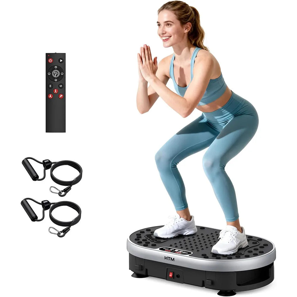 HTM Vibration Plate Exercise Machine 120 Speed Levels 9 Programs
