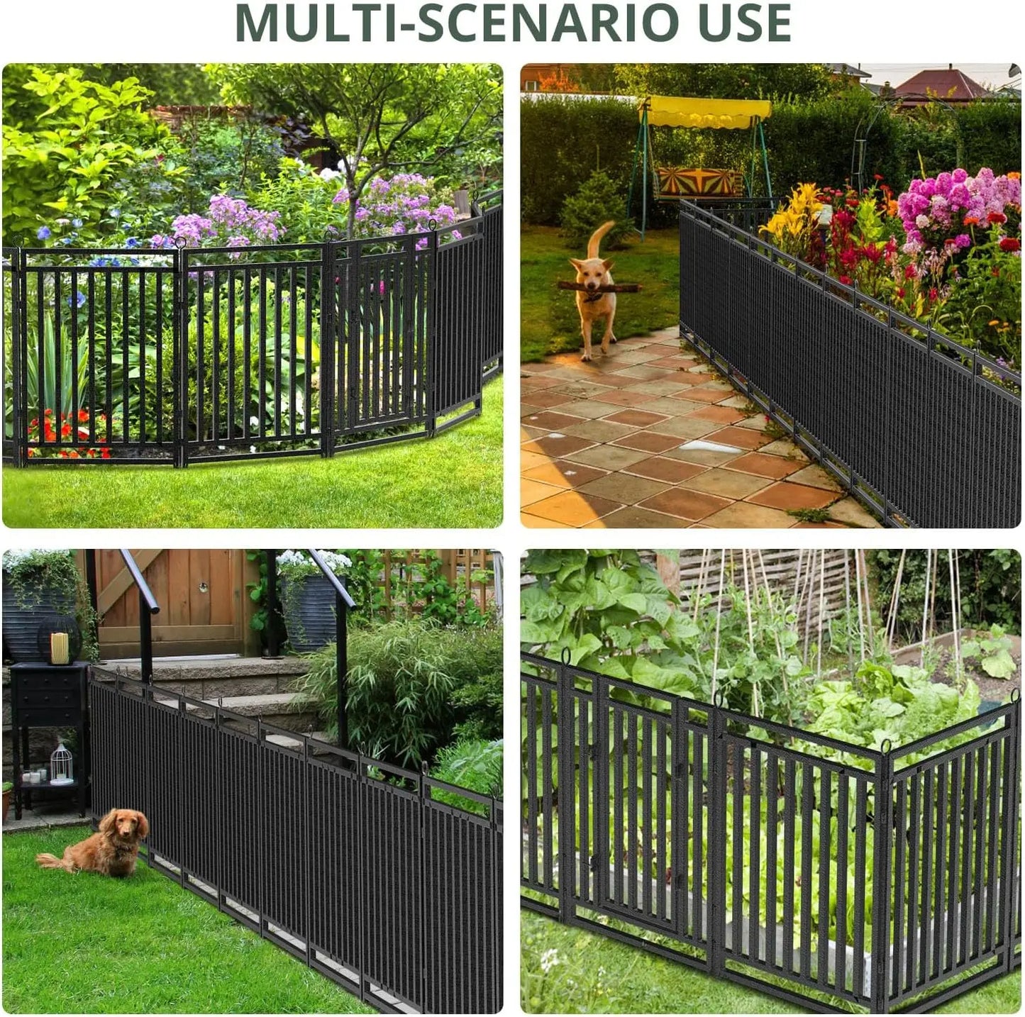 XMSJ Decorative Garden Fence For Yard And Dog Enclosure
