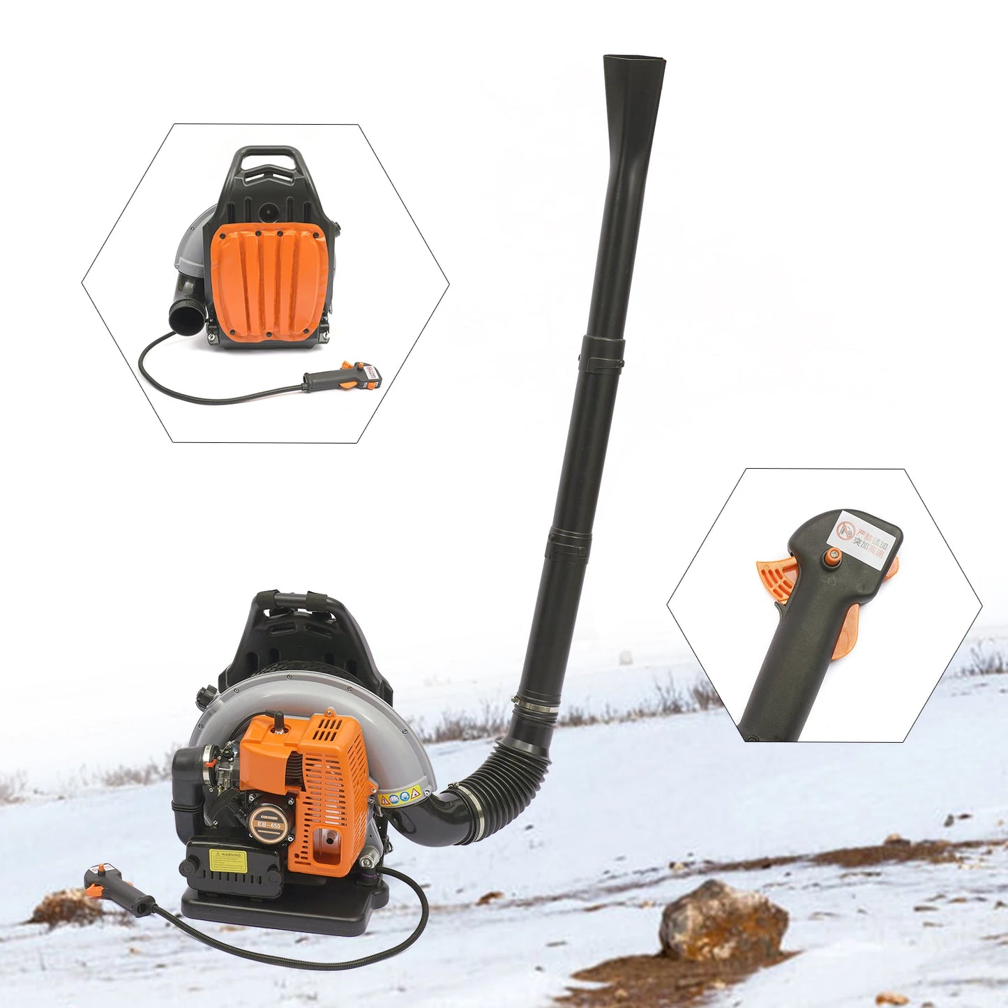 Gasoline Powered Backpack Leaf Blower For Road Sweeping