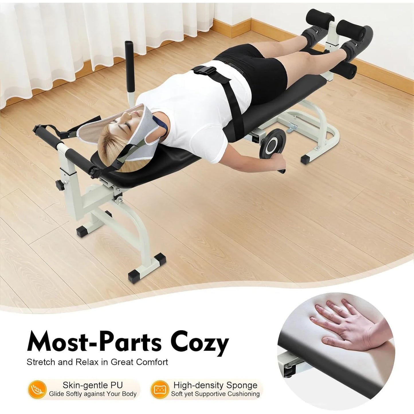 Back Stretch Bench Multifunctional Neck Stretcher Lumbar Traction Bed