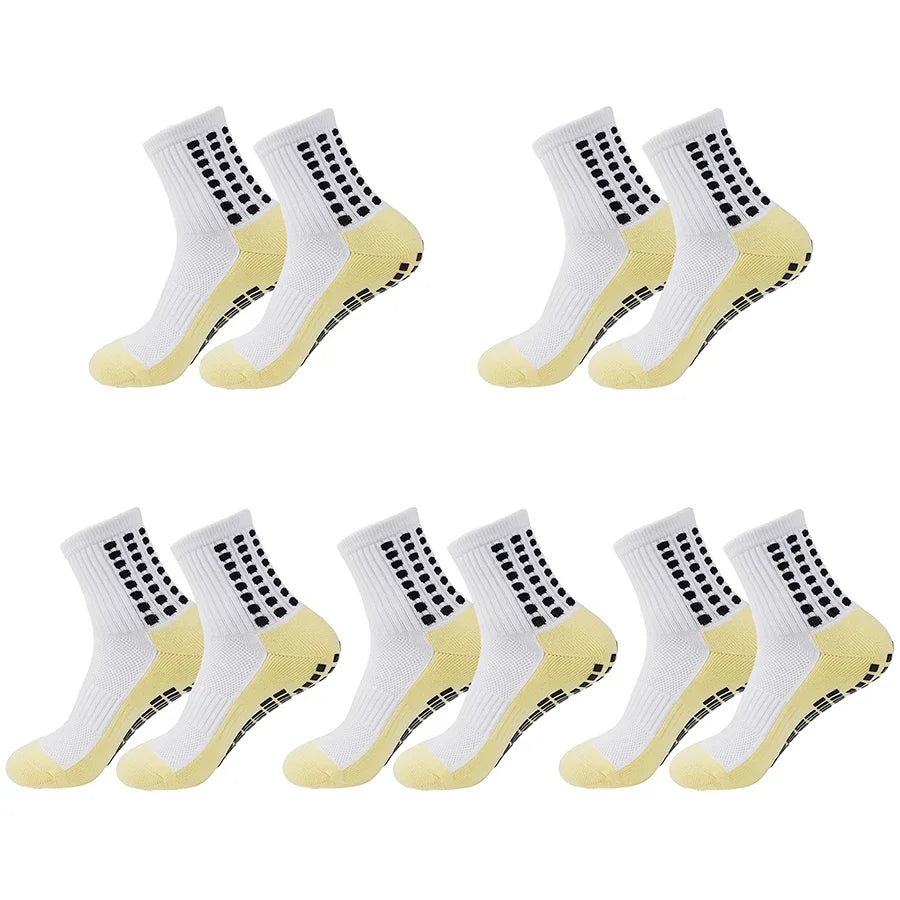 GIOIO Football Socks Non Slip Silicone Dots Mid Calf Sports
